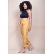 Calça Lisle Cargo Viscose Mostarda