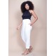 Calça Lisle Cargo Viscose Branco
