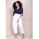 Calça Lisle Cargo Viscose Branco