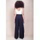 Calça Pantalona Viscose Preta
