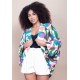 Kimono Viscose Manga Ampla Estampa Encanto Botânico