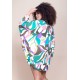 Kimono Viscose Manga Ampla Estampa Encanto Botânico