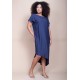 Vestido Midi Plano Azul Marinho