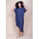 Vestido Midi Plano Azul Marinho
