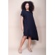 Vestido Midi Plano Preto