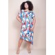 Vestido Midi Plano Estampa Floresce