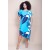 Vestido Midi Plano Estampa Imbé Blue