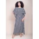 Vestido Kaftan Viscose Longo Estampa Encanto das Margaridas