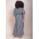 Vestido Kaftan Viscose Longo Estampa Encanto das Margaridas