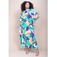 Vestido Kaftan Viscose Longo Estampa Brisa do Mar