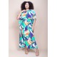 Vestido Kaftan Viscose Longo Estampa Brisa do Mar