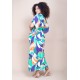 Vestido Kaftan Viscose Longo Estampa Brisa do Mar