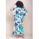 Vestido Kaftan Viscose Longo Estampa Brisa do Mar