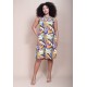 Vestido Midi Viscose Regata Piaf Cores Vibrante