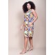 Vestido Midi Viscose Regata Piaf Cores Vibrante