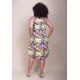 Vestido Midi Viscose Regata Piaf Cores Vibrante