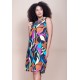 Vestido Midi Viscose Regata Piaf Aurora Urbana