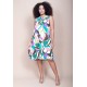 Vestido Midi Viscose Regata Piaf Encanto Botânico