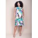 Vestido Midi Viscose Regata Piaf Encanto Botânico