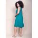 Vestido Midi Viscose Regata Piaf Verde