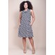 Vestido Midi Viscose Regata Piaf Festa das Margaridas