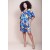 Vestido Curto Pequi Viscose Estampa Maré Vibrante