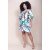 Vestido Curto Pequi Viscose Estampa Encanto Botânico