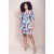 Vestido Curto Pequi Viscose Estampa Floresce