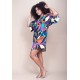 Vestido Curto Pequi Viscose Estampa Aurora Urbana