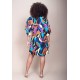Vestido Curto Pequi Viscose Estampa Aurora Urbana