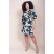 Vestido Curto Pequi Viscose Estampa Jardim Noturno