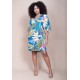 Vestido Curto Pequi Viscose Estampa Brisa Botânica