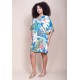 Vestido Curto Pequi Viscose Estampa Brisa Botânica