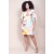 Vestido Curto Pequi Viscose Estampa Aurora Suave