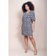 Vestido Curto Pequi Viscose Estampa Encanto das Margaridas