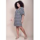 Vestido Curto Pequi Viscose Estampa Encanto das Margaridas
