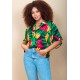 Blusa Gola V Manga Curta Estampa Festa dos Tucanos
