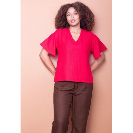 Calça Linho com Algodão Marrom