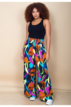 Calça Pantalona Elastic Embaú Estampa Aurora Urbana