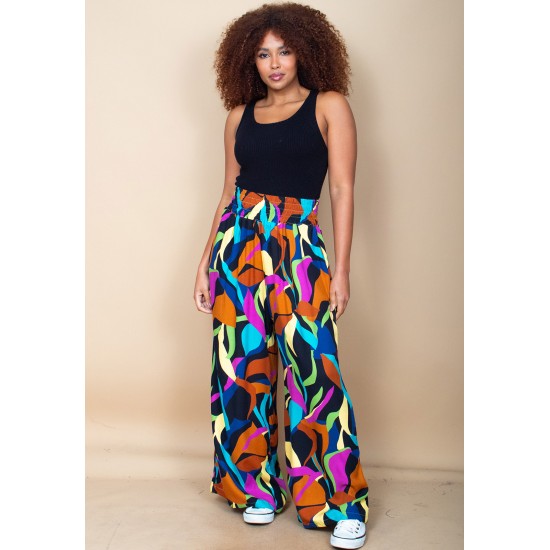 Calça Pantalona Elastic Embaú Estampa Aurora Urbana