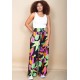Calça Pantalona Elastic Embaú Estampa Noite Botânica