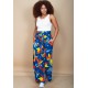 Calça Pantalona Elastic Embaú Estampa Maré Vibrante