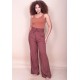 Calça Pantalona Viscose Marrom