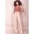 Calça Pantalona Viscose Bege
