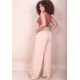 Calça Pantalona Viscose Bege