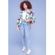 Kimono Viscose Manga Ampla Estampa Encanto Botânico