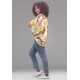 Kimono Viscose Manga Ampla Estampa Aurora Suave