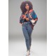 Kimono Viscose Manga Ampla Estampa Jardim das Marés