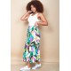 Saia Longa Viscose Estampa Encanto Botânico