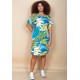 Vestido Curto Viscose com Bolso Estampa Brisa Botânica